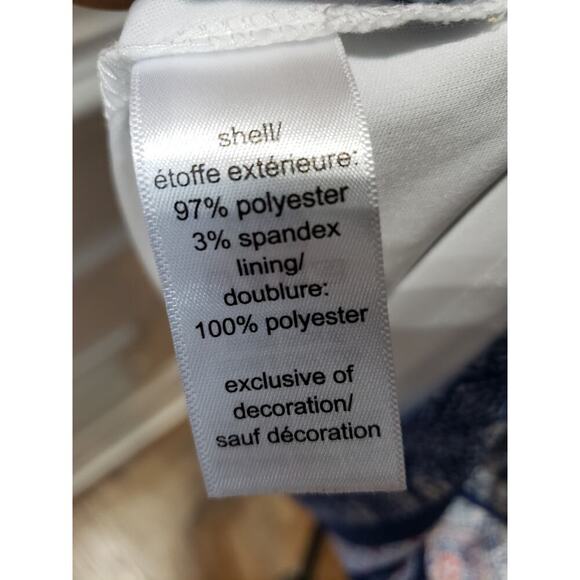 Maurices Dress Women Size X-L Blue Pink Boho Cold Shoulder Wrap Midi Belted - Picture 10 of 16